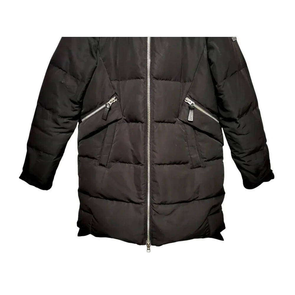 Derek Lam 10 Crosby Down Parka Quilted Puffer Fox Fur Hood Coat